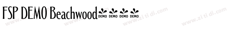 FSP DEMO Beachwood字体转换 FSP DEMO Beachwood字体转换